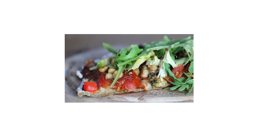 Rezept: Glutenfreie Falafelpizza mit Hanfprotein - Leckeres Rezept - Glutenfreie Falafelpizza mit Hanfprotein