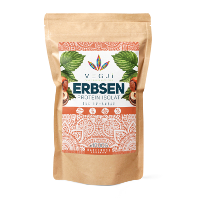 VEGJi Erbsen Protein Isolat - 1000g Haselnuss