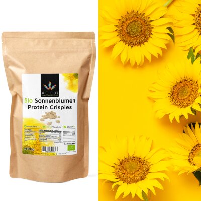 VEGJi Bio Sonnenblumen Protein Crispies - 500g Natur