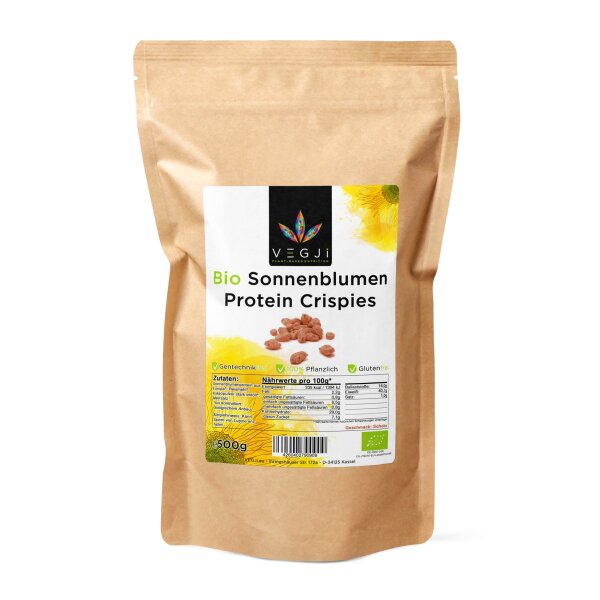 VEGJi Bio Sonnenblumen Protein Crispies - 500g Schoko