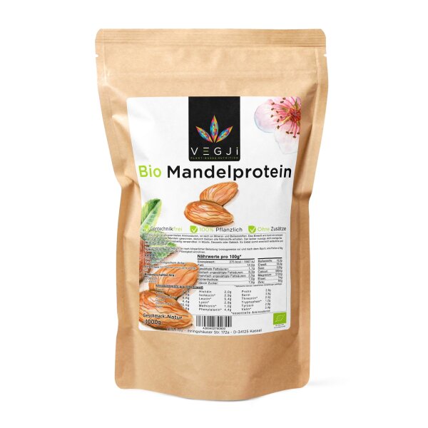 VEGJi Bio Mandelprotein Pulver - 1000g