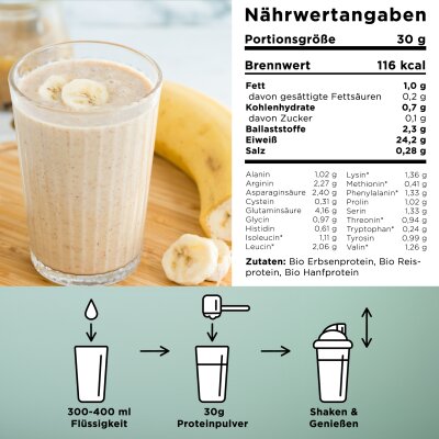 VEGJi Bio Vegan Protein Blend - 1000g Natur