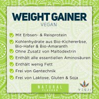 VEGJi Weight Gainer Vegan - 1000g Natur