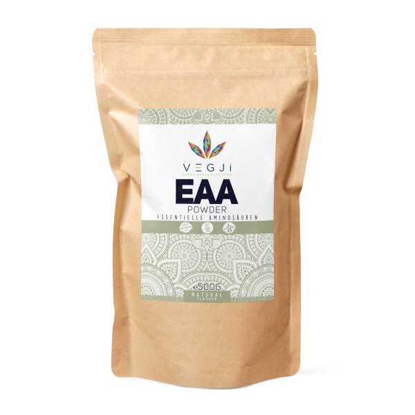 VEGJi EAA Powder | Essentielle Aminosäuren - 500g Natur