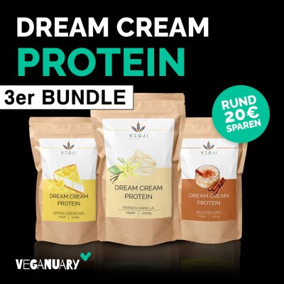 Veganuary Special "Dream Cream Protein" 3er Bundle