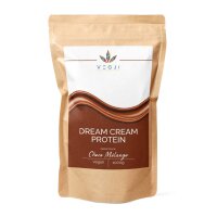 VEGJi Dream Cream Protein  1000g, extra cremiges veganes Proteinpulver, bis zu 82% Protein, enthält alle essentiellen Aminosäuren, ohne Sucralose