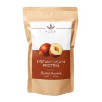 VEGJi Dream Cream Protein  1000g, extra cremiges veganes Proteinpulver, bis zu 82% Protein, enthält alle essentiellen Aminosäuren, ohne Sucralose