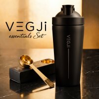 VEGJi Essentials Set - Edelstahl Shaker & Messlöffel