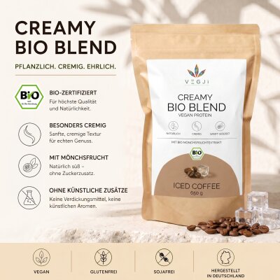 VEGJi Creamy Bio Blend Iced Coffee | Vegan Protein - 650g