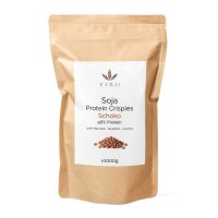 VEGJi Soja Protein Crispies mit 80% Eiweiß , in 500g oder 1000g Verpackungsgröße, mit 80% Proteingehalt, extra crunchy