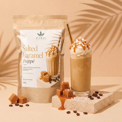 VEGJi Dream Cream Protein - 1000g Salted Caramel...