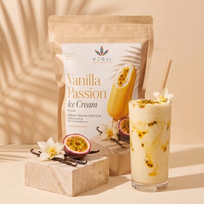 VEGJi Dream Cream Protein - 1000g Vanilla Passion Ice...