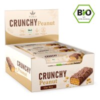 VEGJi Crunchy Peanut Bio Proteinriegel mit Erdnuss und kakaohaltiger Glasur