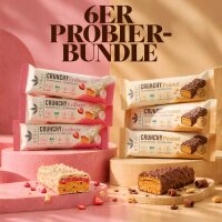 VEGJi Crunchy vegane Bio Proteinriegel in den Sorten Peanut und Erdbeer
