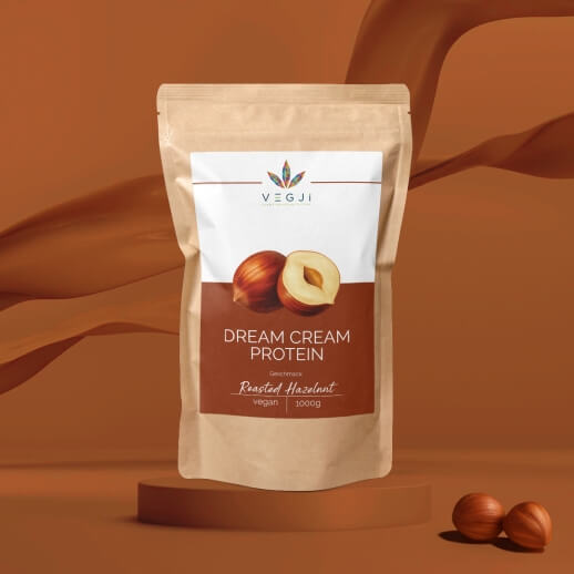 Dream Cream Protein - Veganes Proteinpulver mit Haselnuss-Geschmack