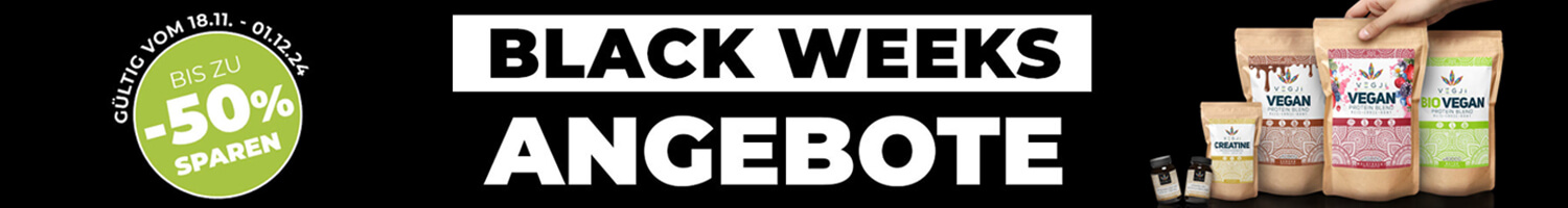 Banner für Black Weeks Angebote - Black Friday Special