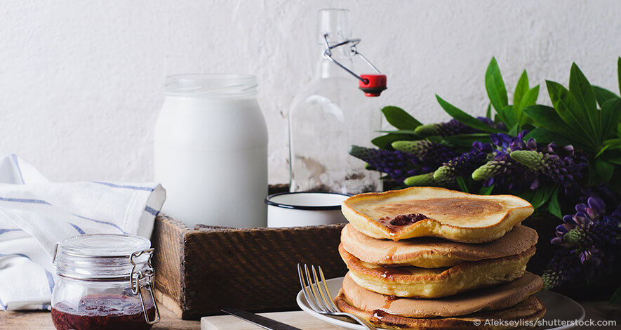 Pfannkuchen mit Lupinenprotein
